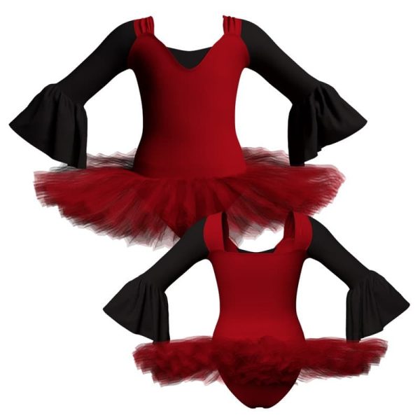 tutu danza maniche lunghe con inserto tuq2508 copia