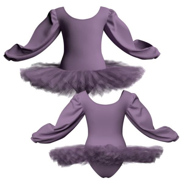 tutu danza maniche lunghe con inserto tuq263322