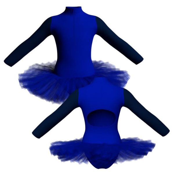 tutu danza maniche lunghe con inserto tuq3095t