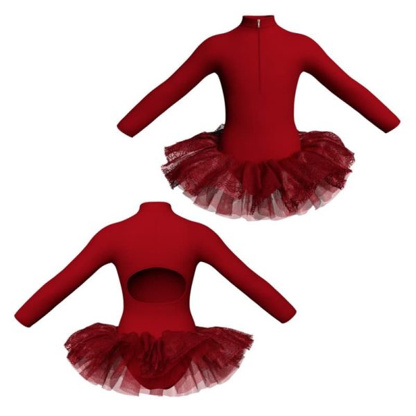 tutu danza maniche lunghe con zip tua309545