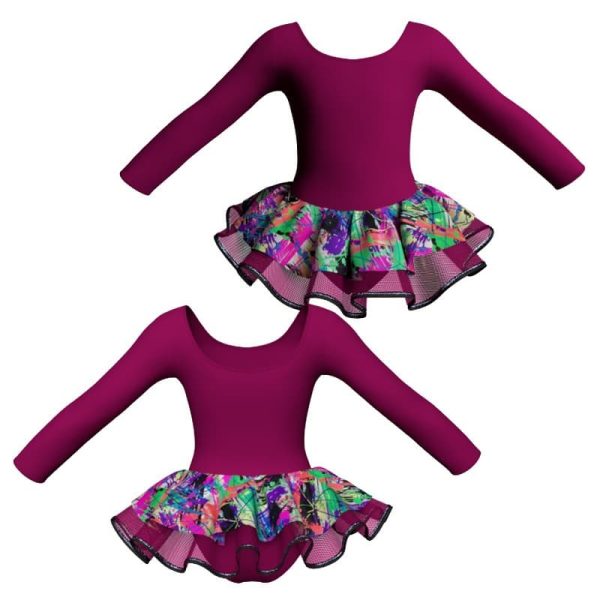 tutu danza maniche lunghe tuc405