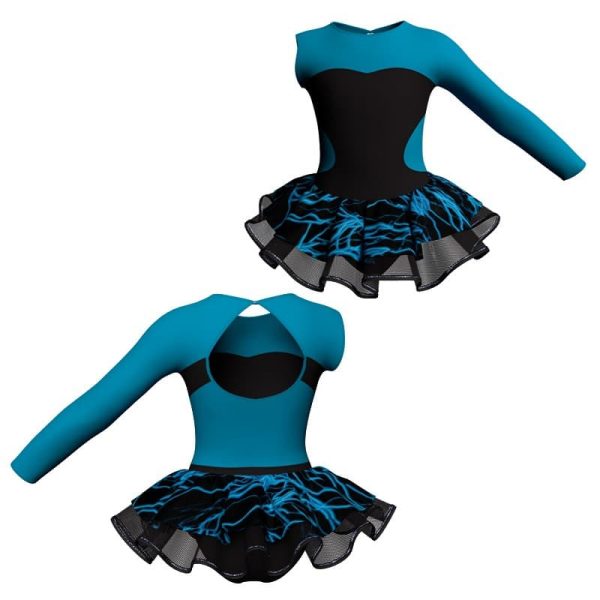 tutu danza monospalla con copritulle fantasy tuc110sst