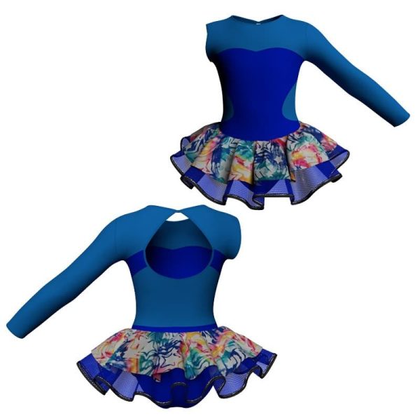 tutu danza monospalla con copritulle fantasy tuc110sst56