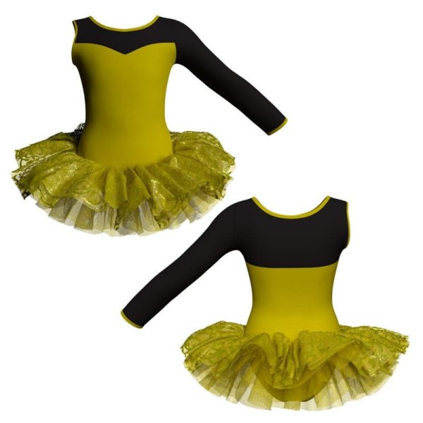 tutu danza monospalla con copritulle tua1019sst23