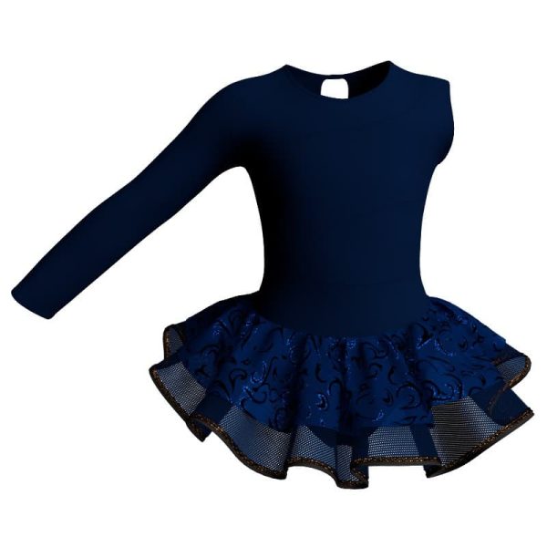 tutu danza monospalla con inserto sk1001lcs108ss56