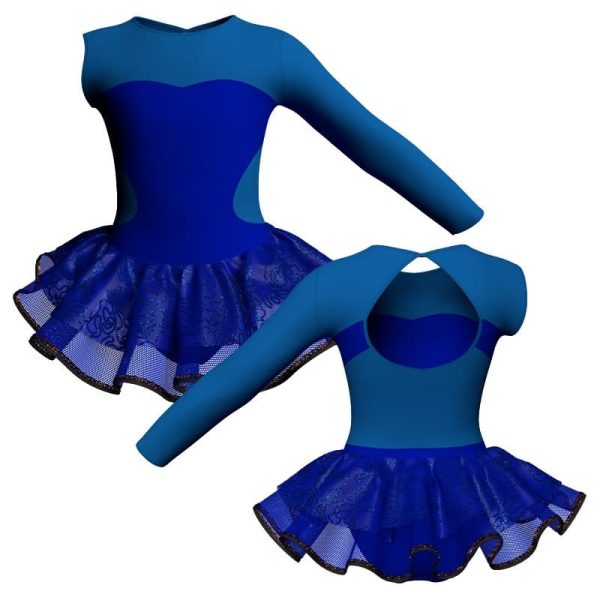 tutu danza monospalla con inserto sk1001lcs110sst122