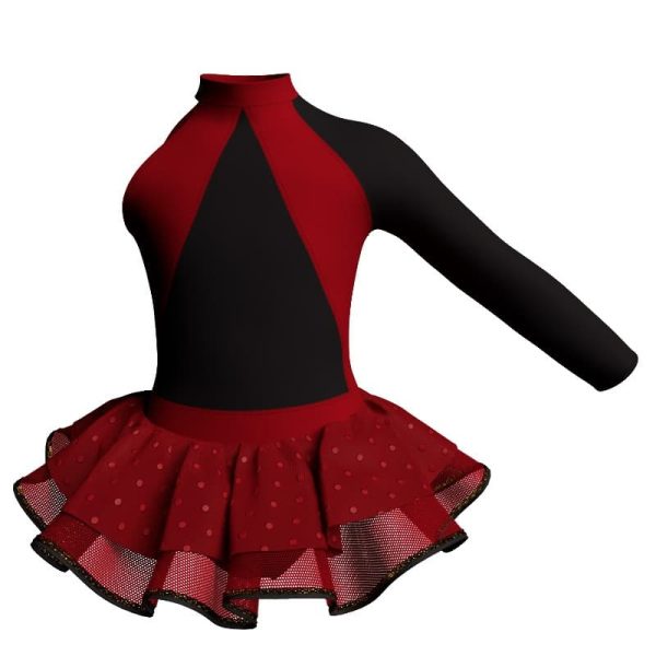 tutu danza monospalla con inserto sk1001lcs119sst12