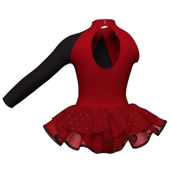 tutu danza monospalla con inserto sk1001lcs119sst13