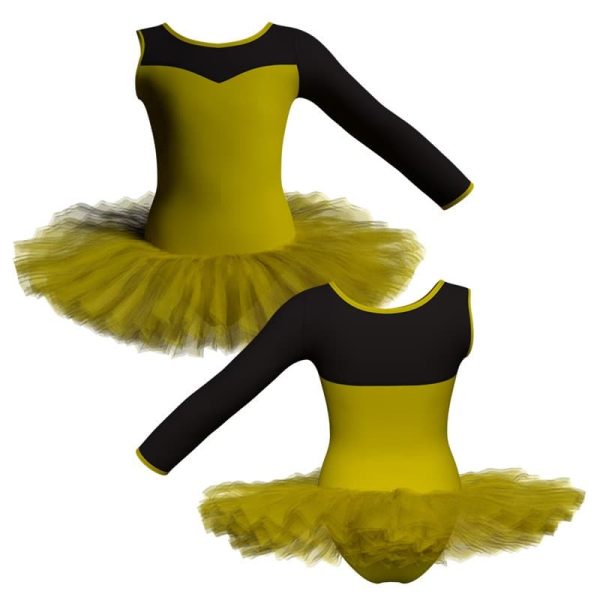 tutu danza monospalla con inserto tuq1019sst11