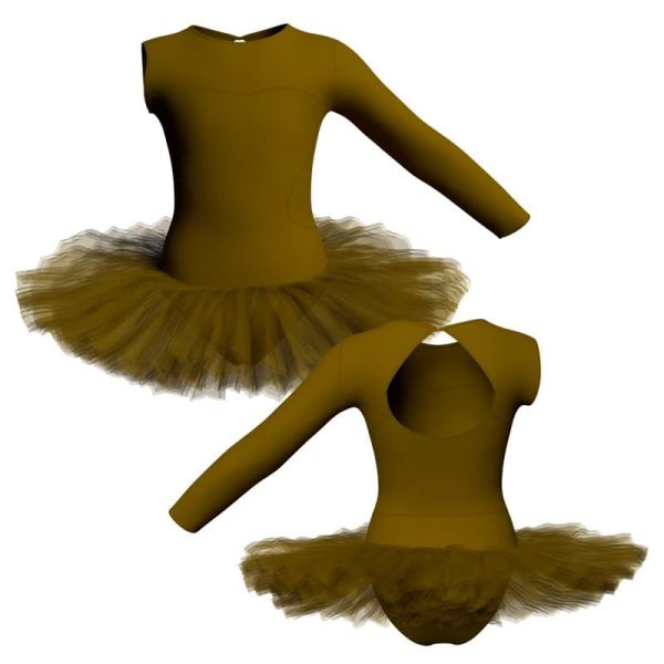 tutu danza monospalla con inserto tuq110sst11