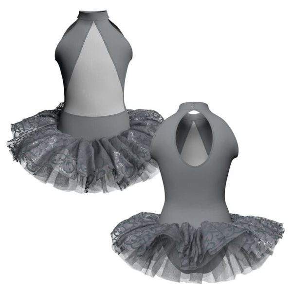 tutu danza senza maniche con copritulle tua119ss