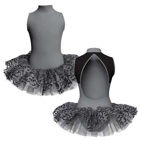 tutu danza senza maniche con copritulle tua510t123