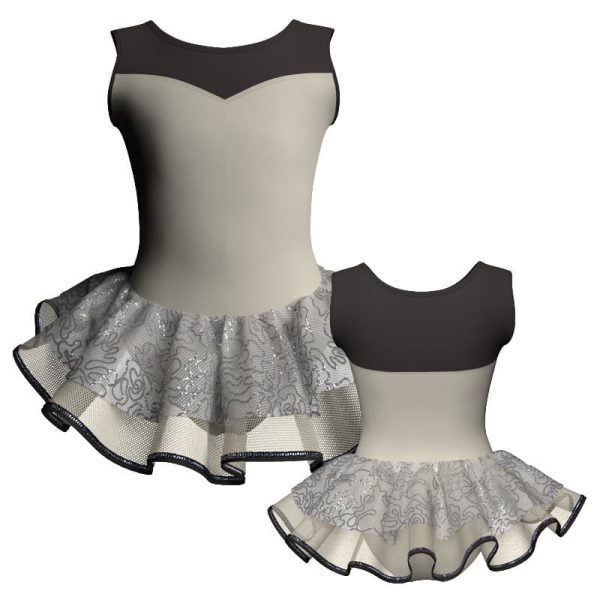 tutu danza senza maniche con inserto sk1001lcs1019t777