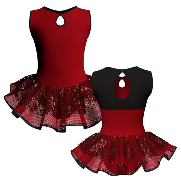 tutu danza senza maniche con inserto sk1001lcs10411