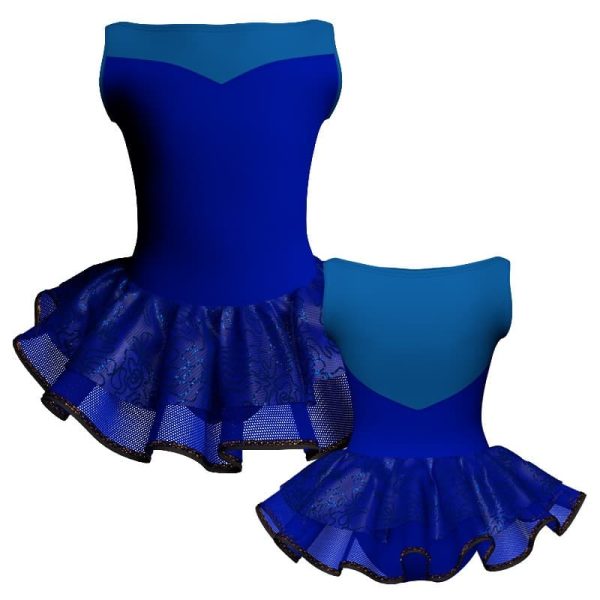 tutu danza senza maniche con inserto sk1001lcs105ss11