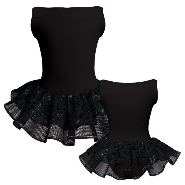 tutu danza senza maniche con inserto sk1001lcs105ss222