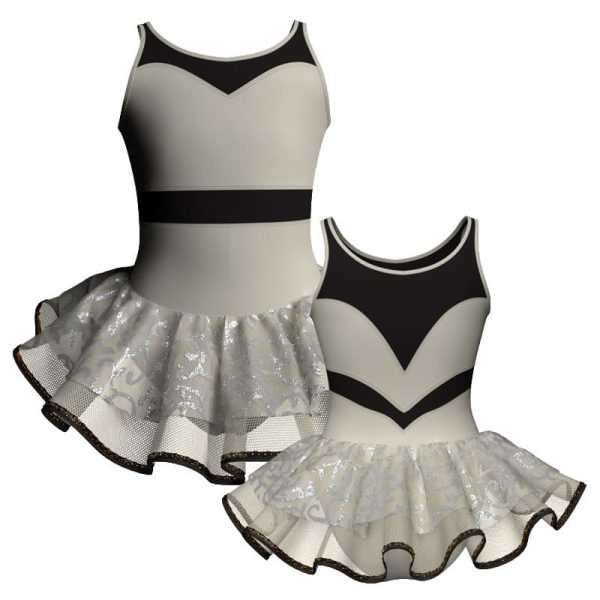 tutu danza senza maniche con inserto sk1001lcs106