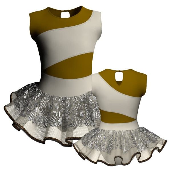 tutu danza senza maniche con inserto sk1001lcs108sst11