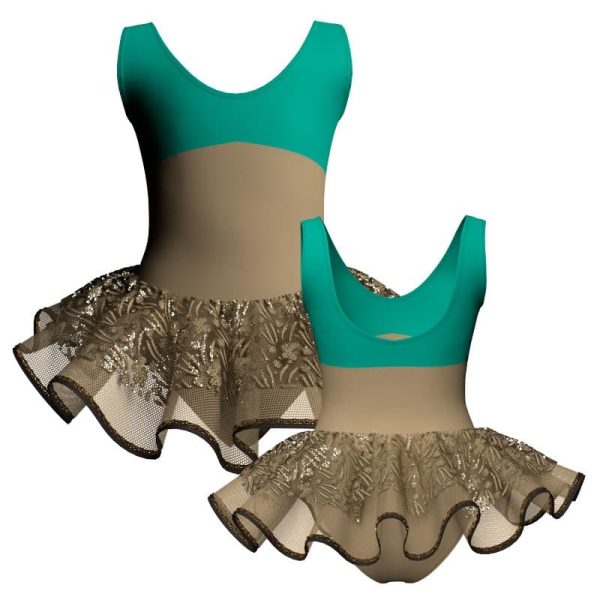 tutu danza senza maniche con inserto sk1001lcs124777