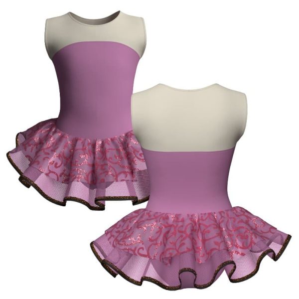 tutu danza senza maniche con inserto sk1001lcs21944