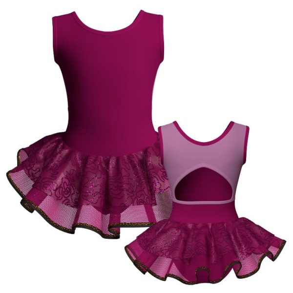 tutu danza senza maniche con inserto sk1001lcs223661