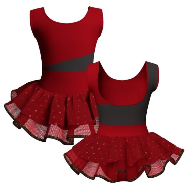 tutu danza senza maniche con inserto sk1001lcs23655