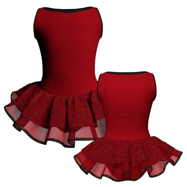 tutu danza senza maniche con inserto sk1001lcs301212