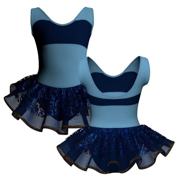 tutu danza senza maniche con inserto sk1001lcs3013