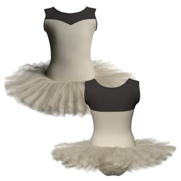 tutu danza senza maniche con inserto tuq1019t