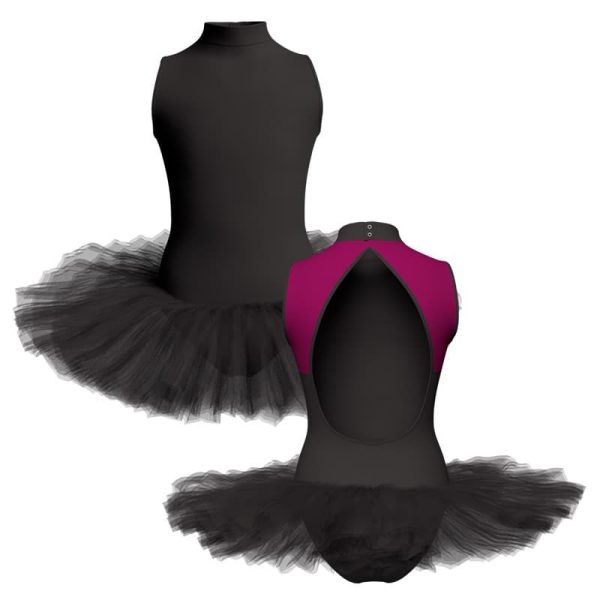 tutu danza senza maniche con inserto tuq510t22