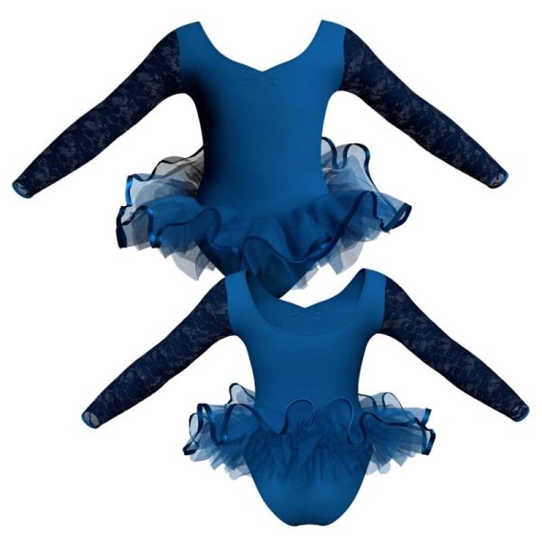 tutu in belen pro maniche lunghe con inserto in rete o pizzo tum3004t111