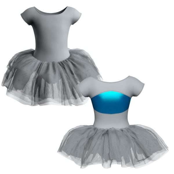 tutu maniche aletta con inserto in lurex tul21111