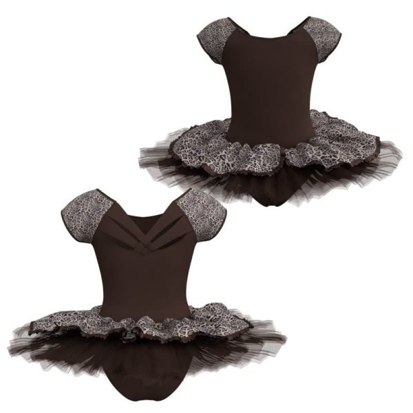 tutu maniche aletta con inserto in lycra stampata tud212