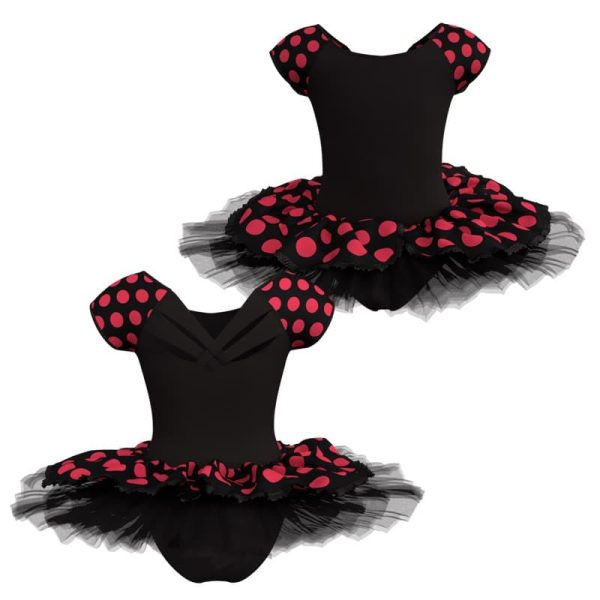 tutu maniche aletta con inserto in lycra stampata tud2125