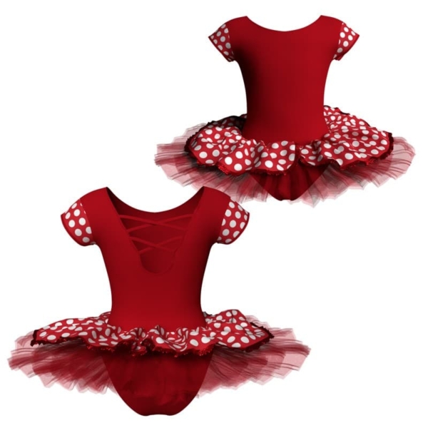 tutu maniche aletta con inserto in lycra stampata tud216t