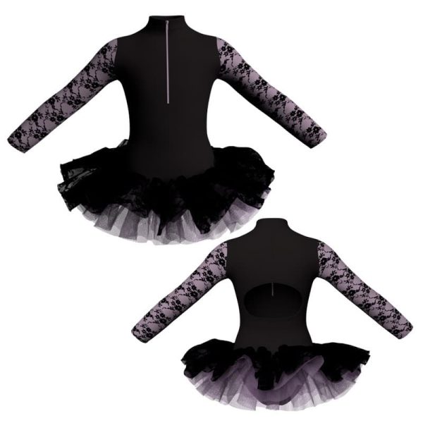 tutu maniche lunghe con inserto belen pro tuh3095t