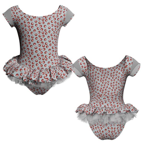 tutu mini maniche aletta con inserto tuk414t2