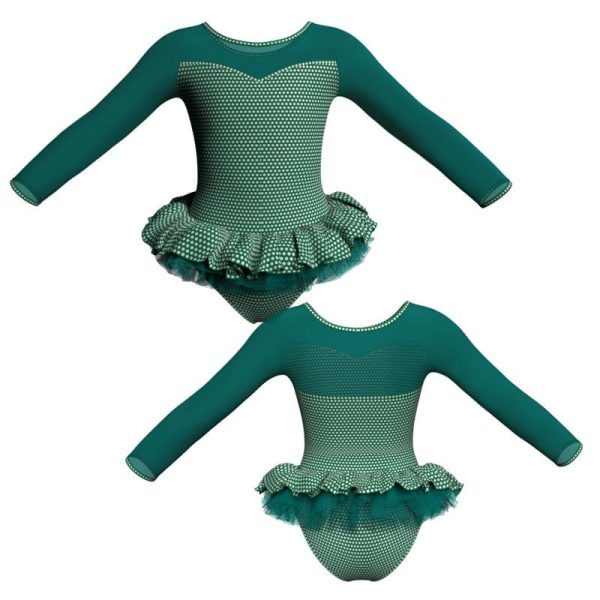 tutu mini maniche lunghe con inserto tuk1019