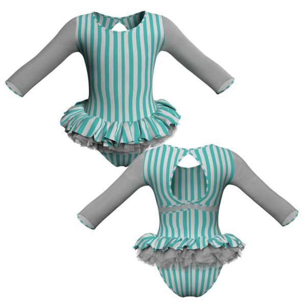 tutu mini maniche lunghe con inserto tuk1021