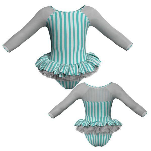 tutu mini maniche lunghe con inserto tuk205