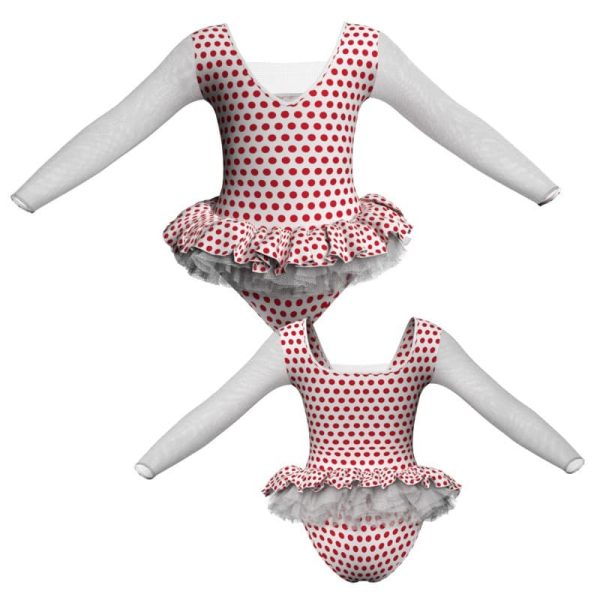 tutu mini maniche lunghe con inserto tuk2532t22