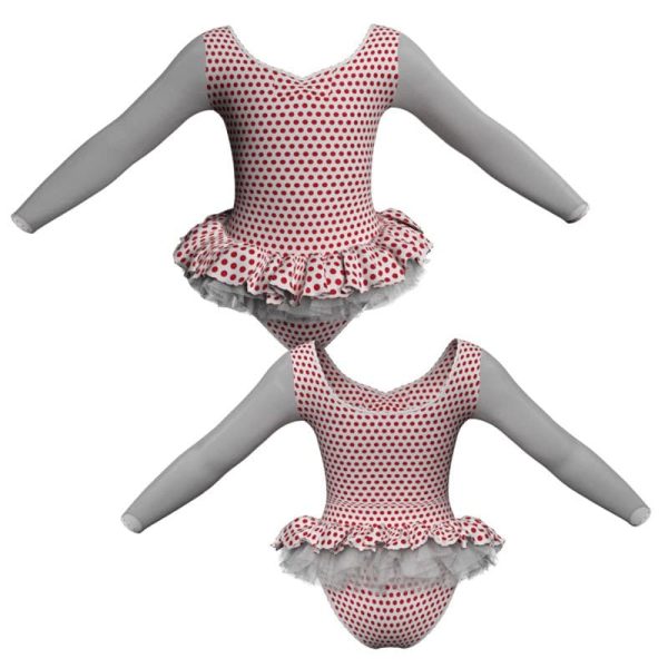 tutu mini maniche lunghe con inserto tuk3004t