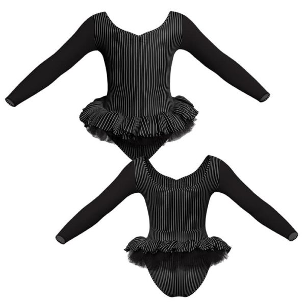 tutu mini maniche lunghe con inserto tuk3004t111