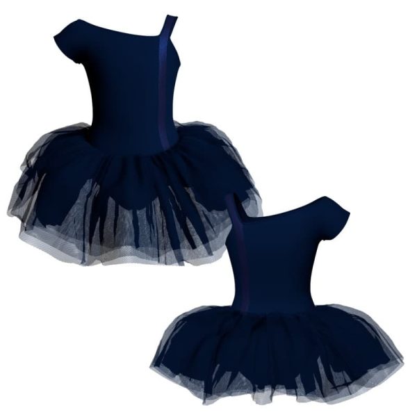 tutu monospalla con inserto in lurex tul21711