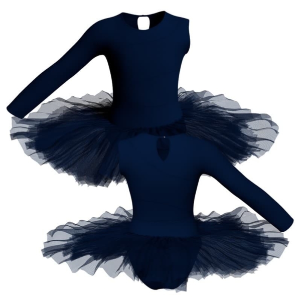 tutu professionale 7 veli monospalla con inserto tut108ss1