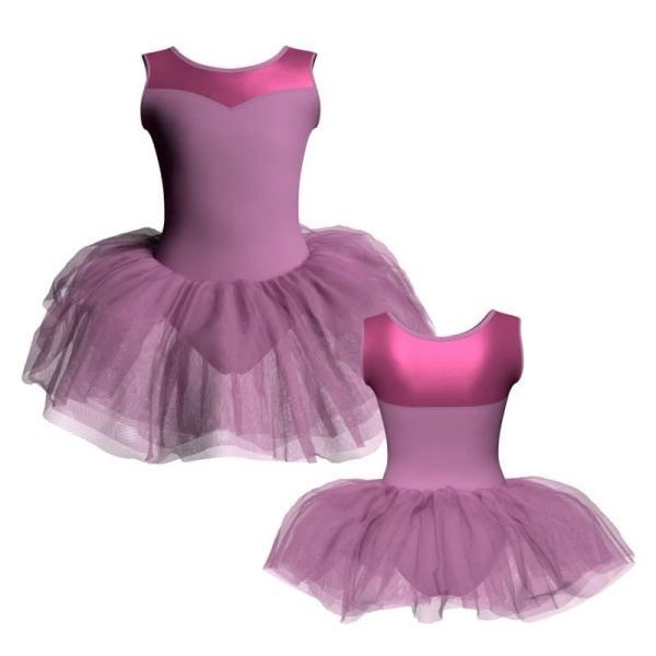 tutu senza maniche con inserto in lurex tul1019t