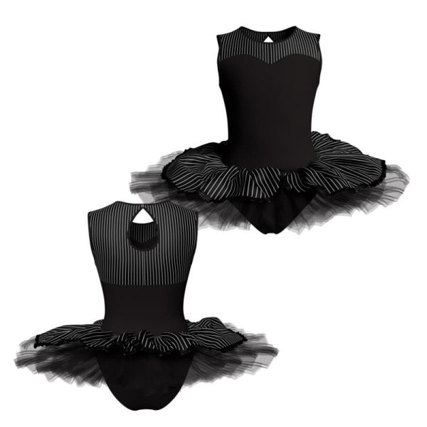 tutu senza maniche con inserto in lycra stampata tud23845