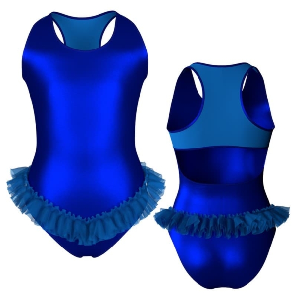 vestito danza in lurex senza maniche con inserto yua237