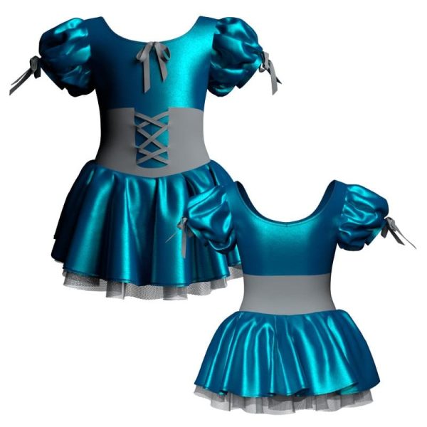 vestito danza maniche a palloncino veu26101