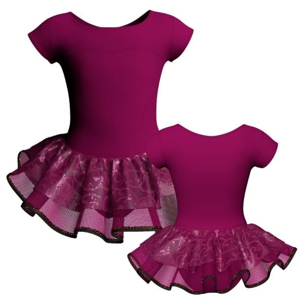 tutu danza maniche aletta con inserto sk1001lcs100144